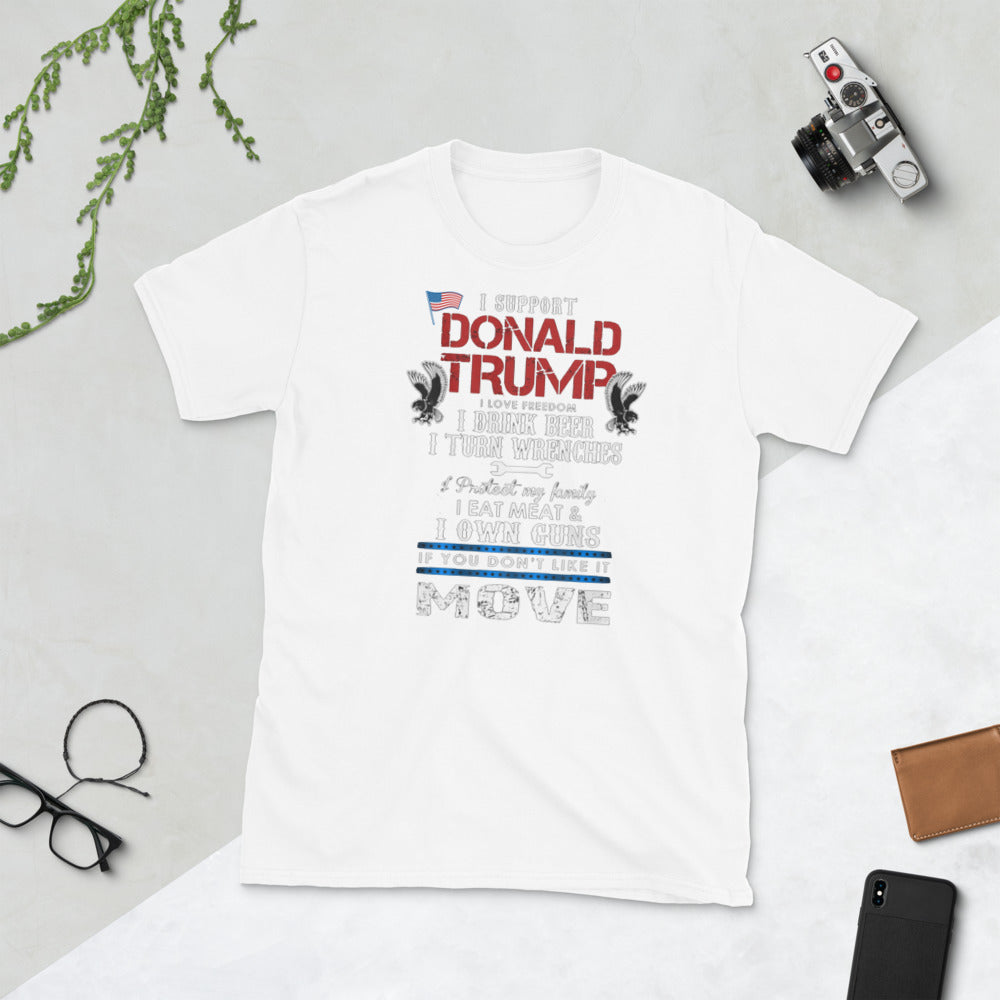 I Support Donald Trump Short-Sleeve Unisex T-Shirt Short-Sleeve Unisex T-Shirt