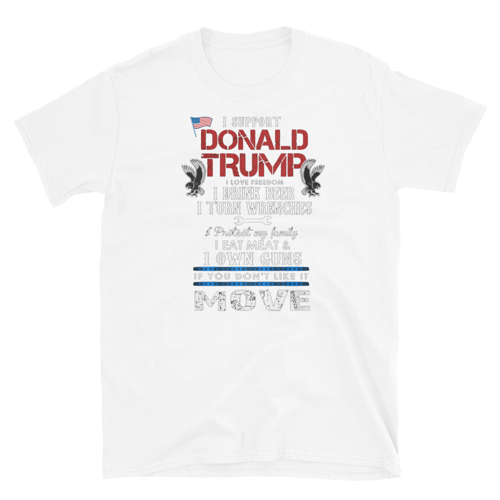 I Support Donald Trump Short-Sleeve Unisex T-Shirt Short-Sleeve Unisex T-Shirt
